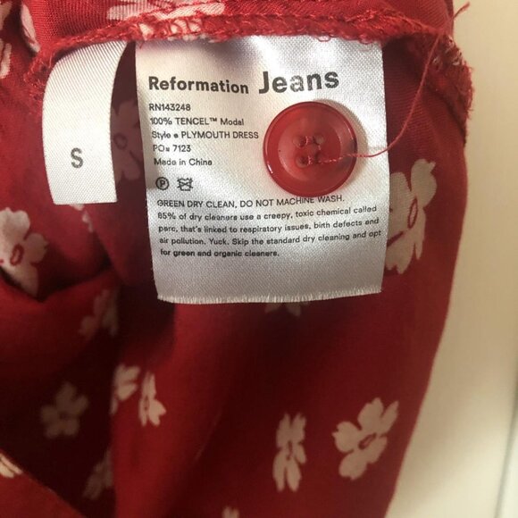 Women's White and Red Dress - Picture 3 of 4